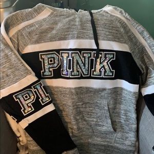 Pink hoodies